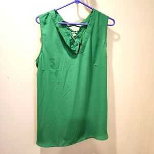 ASHLEY STEWART women's green plus size tank top size 14/16